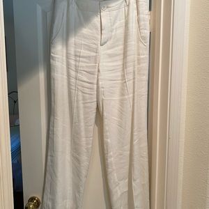 Cabi Linen Off White Pant